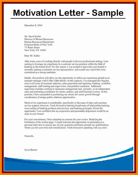 A motivational letter for job is another significant motivation letter that can assist you to get a job or find another job in another company, which is sent with crucial documents such as a resume in which you have to provide the main information about your skills and experiences according to your position. Image result for motivation letter sample | Motivation ...