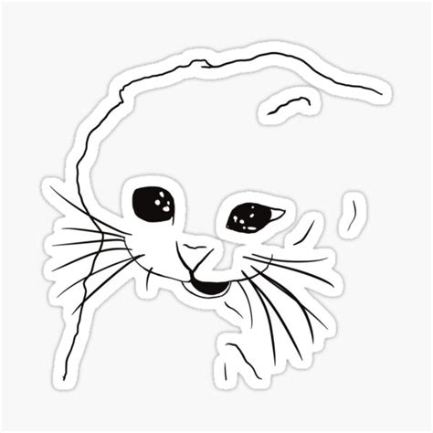Screaming Crying Cat Meme Sticker By Maddysarts Redbubble