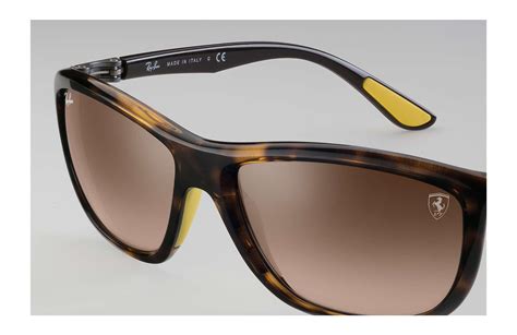 Browse a selection of sunglasses inspired by race car design with scuderia ferrari details and a choice of polarized lenses to turbocharge your vision and style. Ray-Ban Rubber Rb8351m Scuderia Ferrari Collection in Tortoise; Brown/Brown (Brown) for Men - Lyst
