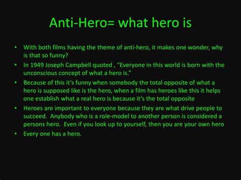 Ppt Anti Hero Films Powerpoint Presentation Id1988864