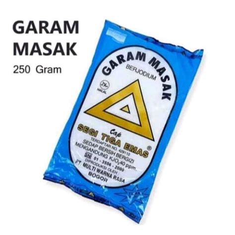 Garam Masak Segitiga Mas 250 Gram Lazada Indonesia