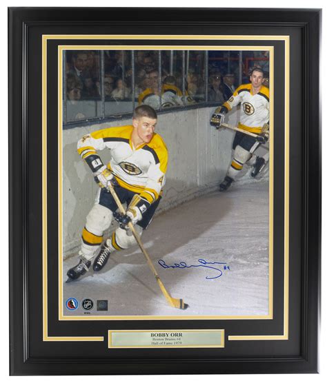 Bobby Orr Signed Framed 16x20 Boston Bruins Hockey Photo Gnr Ebay