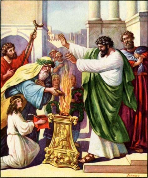 Paul And Barnabas At Lystra Acts 148 18 Bible Illustrations Bible Images Illustration