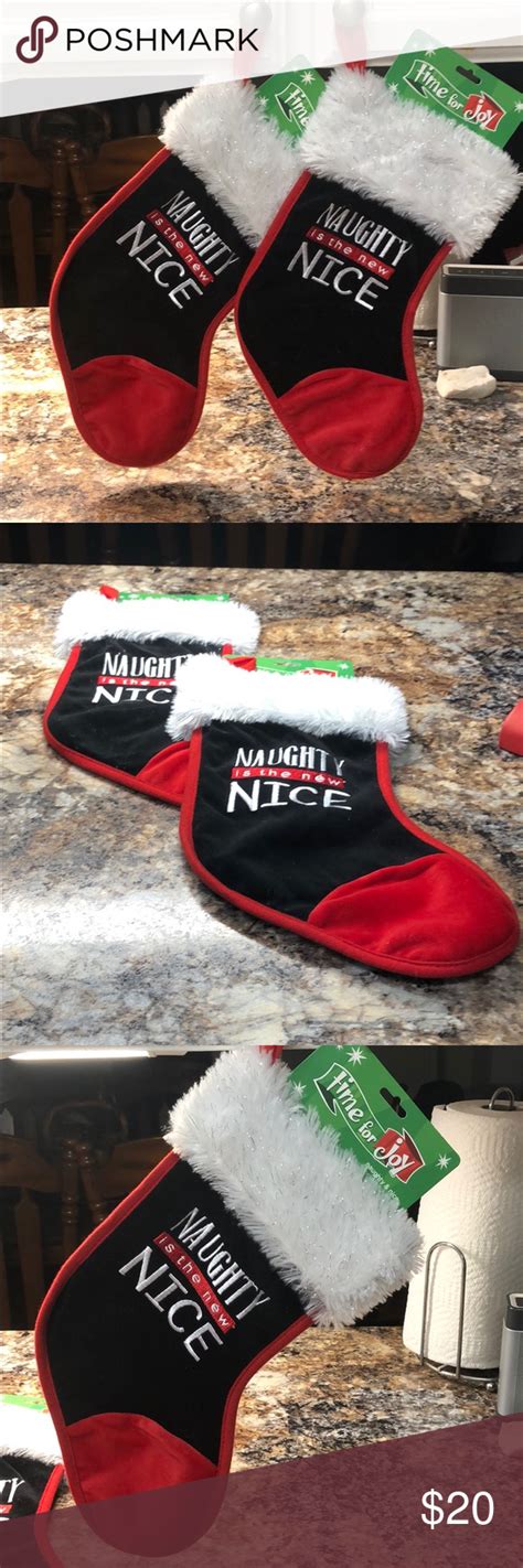 Two Christmas Stocking Naughty Is The New Nice Two Christmas Stocking Naughty Is The New Nice