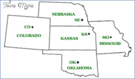 Kansas Oklahoma Map