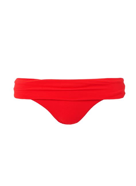 Provence Red Pique Halterneck Supportive Bikini Bottom