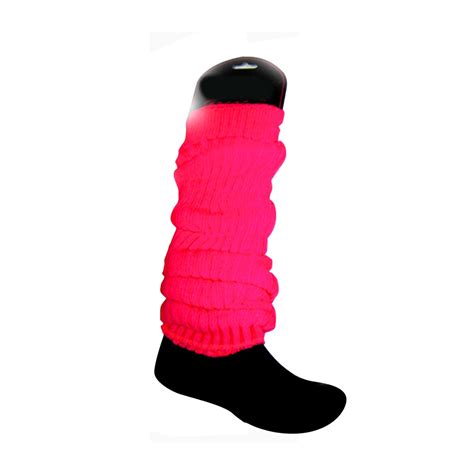 Neon Pink Leg Warmers Pair