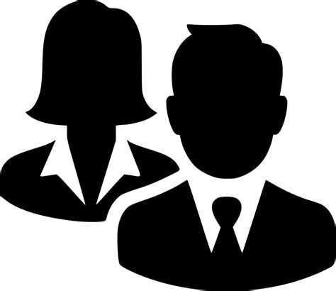 Png File Svg Business Man Woman Icon Clipart Large Size Png Image