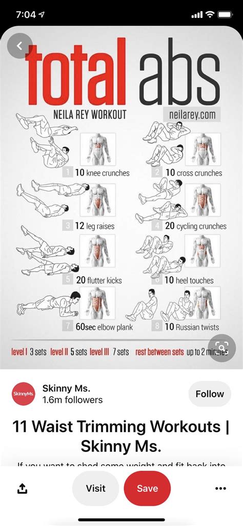 Pin By Rebecca VanStedum On Fittness Neila Rey Workout Total Abs Workout Guide