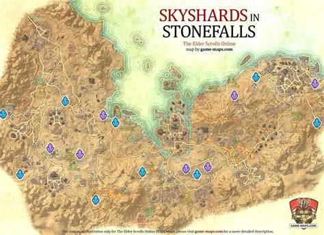 Stonefalls Skyshards Location Map Eso Game Maps