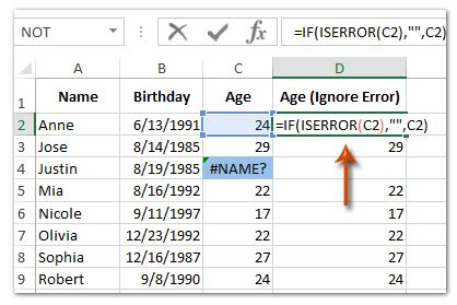 How To Ignore Errors When Using Vlookup Function In Excel