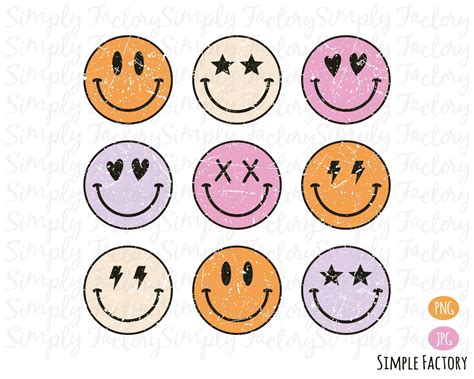 Smily Face Happy Smiley Face Eye Decor Hippie Love Face Stickers