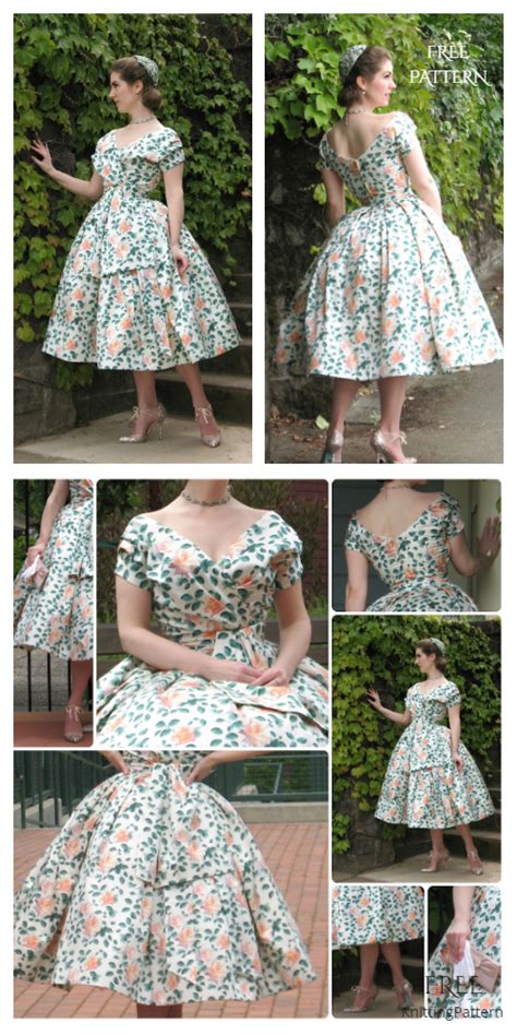 Kate Vintage Tea Dress Sewing Pattern Pdf Designer Stitch