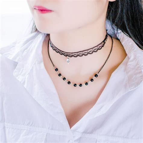 19 Styles Lace Luxury Collar Chokers Necklace Women Black Velvet Choker