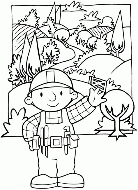 Free Printable Bob The Builder Coloring Pages For Kids