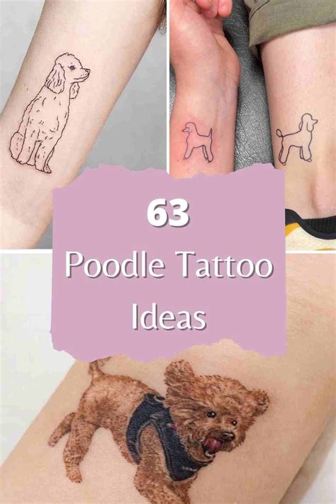63 Poodle Tattoo Ideas To Cuddle With Tattooglee Small Dog Tattoos