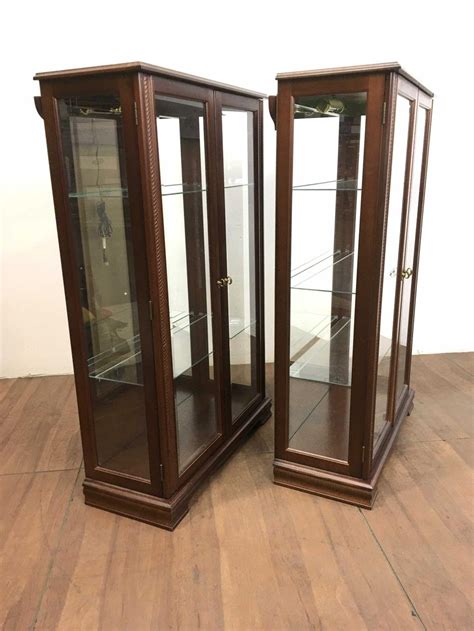 Buy curio cabinets and get the best deals at the lowest prices on ebay! Lot - Pair Of Mahogany Mirror Back Curio Cabinets
