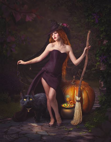 Sweet Halloween By Twinkle Space Beautiful Witch Dark Beauty Photography Fantasy Art Women