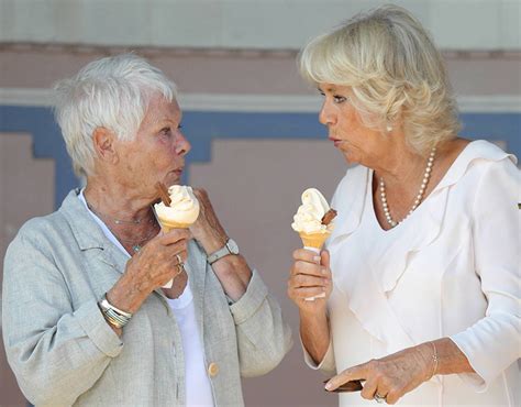 Camilla Parker Bowles News Duchess Caught Dribbling As She Tucks Into Ice Cream Royal News
