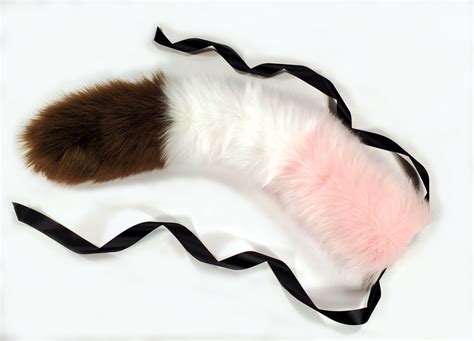 Byo Tricolor Kitten Tail Bdsm Petplay Cosplay Anime Etsy