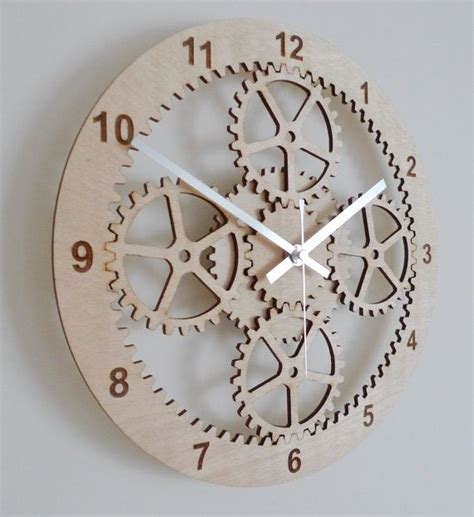 Laser Cut Planetary Gears Wall Clock By Beamdesigns On Etsy £3500