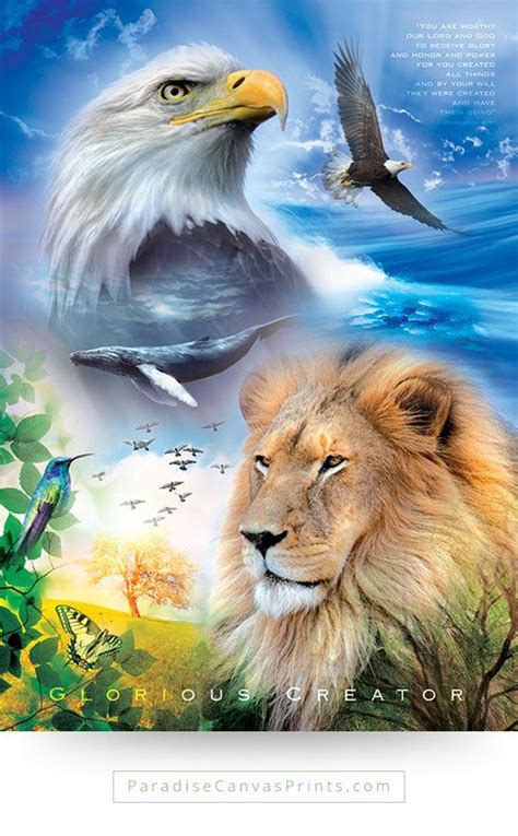 Christian Wall Art Inspiring Encouraging Comforting Lion Poster