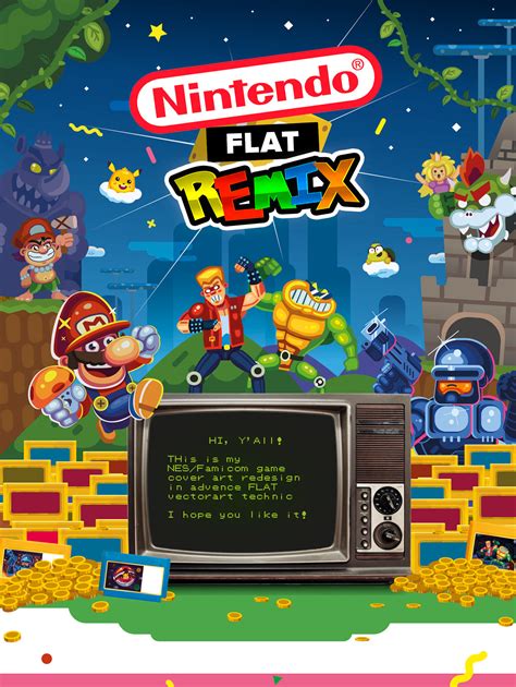 Nintendo — Flat Remix On Behance