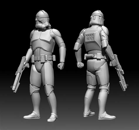 Clone Trooper Phase 2 Statue 3d Print Model Cgtrader