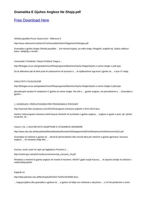 PDF Gramatika E Gjuhes Angleze Ne Shqip PDF FileGramatika E