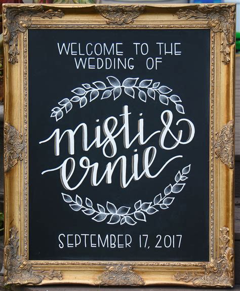 Wedding Chalkboard Signage Welcome By Krista Morford Insta