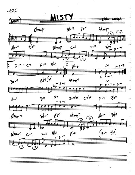 Misty Lead Sheet Pdf By Erroll Garner