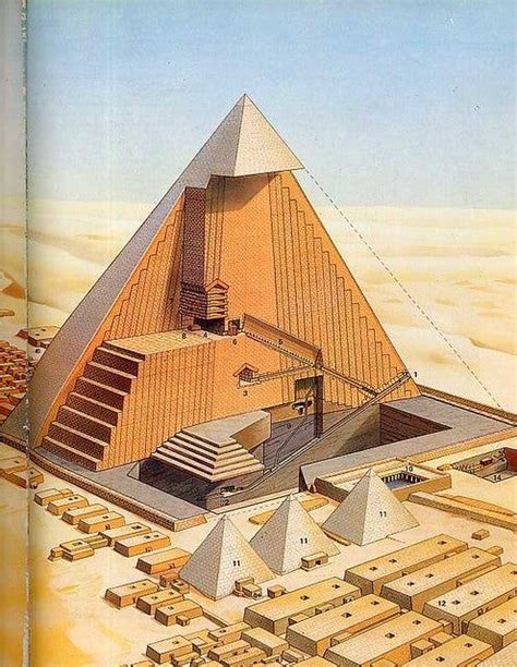 Khufu Pyramid Cross Section X Thingscutinhalfporn Egypt