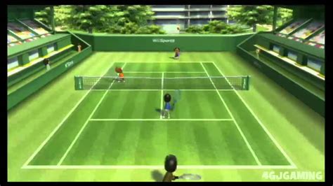 Wii Sports Tennis Match 4 Player Gameplay Youtube