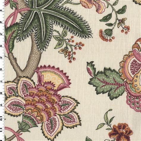 Fuchsiamulti Pkaufmann Floral Print Home Decorating Fabric Dfw53725