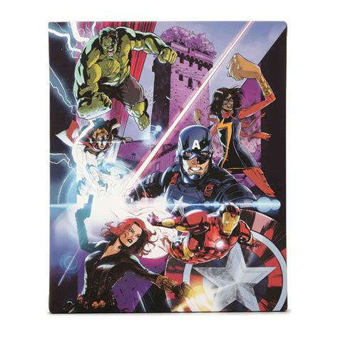 Marvel Avengers Heroes Posing Canvas Wall Decor Open Road Brands
