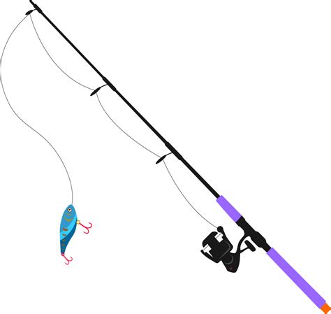 Free Svg Clipart Fishing Pole Svg 5107 File Include Svg Png Eps Dxf