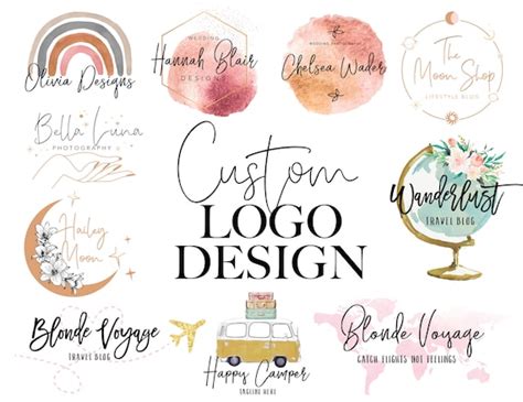 Custom Logo Design Graphic Design Logo Designer Small Etsy