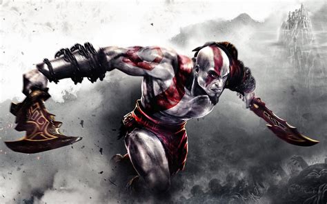 Kratos Fighting In God Of War 3 Hd Desktop Wallpaper Widescreen