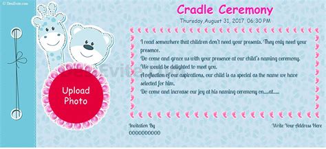Thank you for inviting us to this wonderful occasion. Naming Ceremony Invitation Wording In Telugu ...