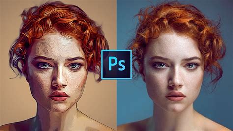 How To Make Cartoon Portrait In Photoshop Youtube