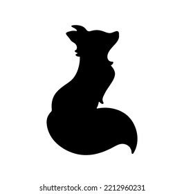 Vector Isolated Sitting Fox Fluffy Tail Stock Vector Royalty Free Shutterstock