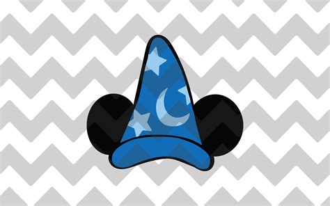 Sorcerer Mickey Hat Clipart White