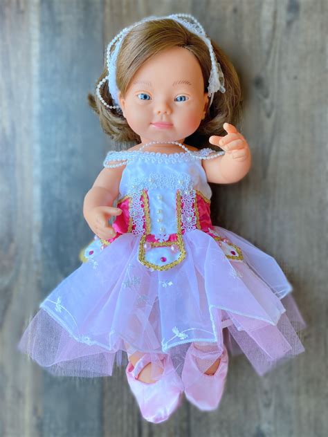 Miniland Brunette Girl Doll With Down Syndrome Features The Butterfly Pig