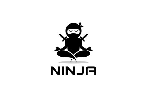 Black Ninja Logo Design Illustration Graphic By Prosperos · Creative