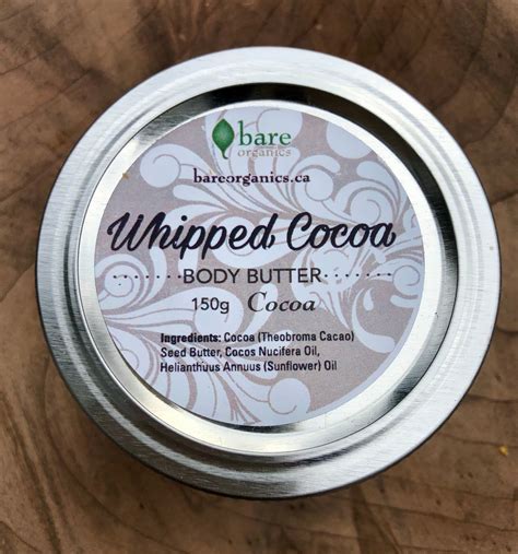 Whipped Cocoa Body Butter Bare Organics