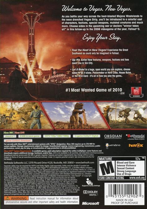 Fallout New Vegas 2010 Playstation 3 Box Cover Art Mobygames