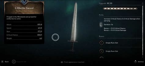 Location Guide For All One Handed Swords In Ac Valhalla