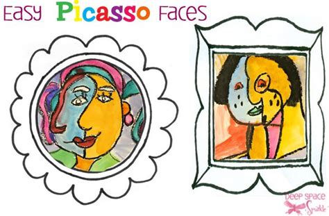 Picasso Faces Art Projects For First Grade Deep Space Sparkle Third