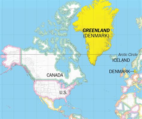 Map Of Canada Greenland Maps Of The World Images And Photos Finder