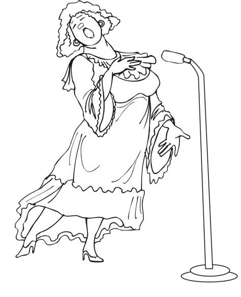 Little Singer Coloring Page Free Printable Coloring Pages For Kids